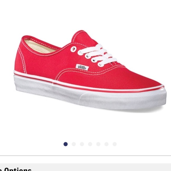 bright red vans